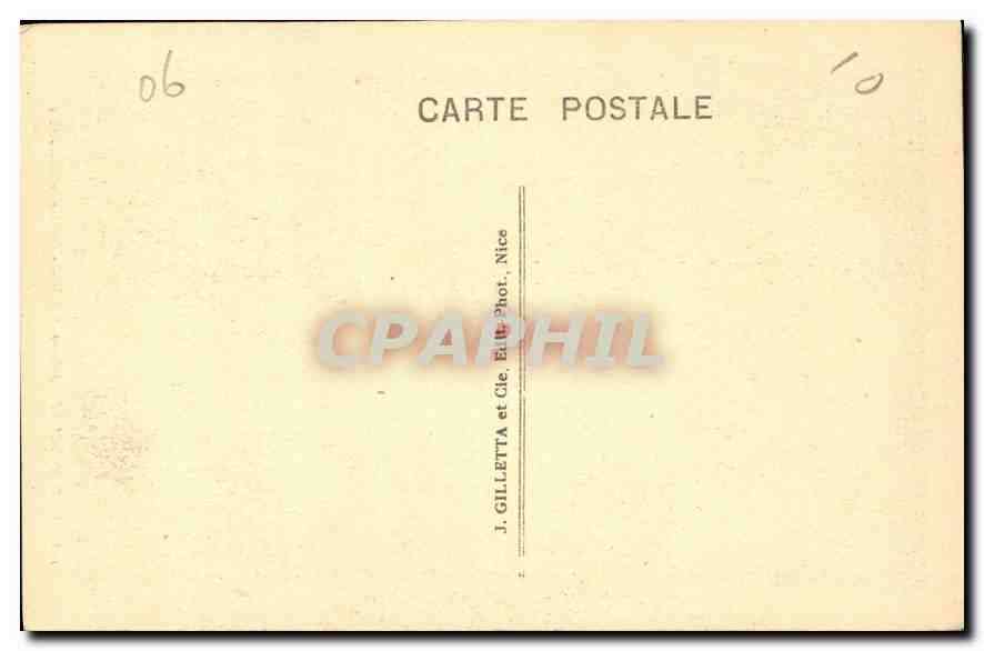 CPA Ile St Honorat Abbaye de Lerins Jardins du Monastere  — Verso