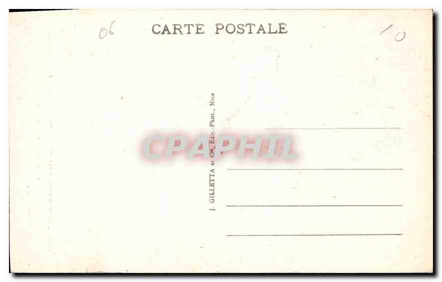 CPA Ile Saint Honorat Abbaye de Lerins Portique d'Entree  — Verso