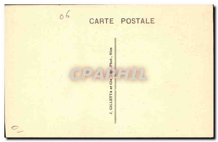 CPA Ile St Honorat Abbaye de Lerins Galerie de Cloitre L'Eglise  — Rückseite