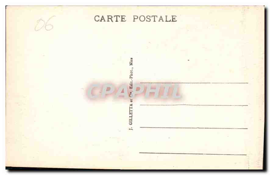 CPA Menton Vue generale vue prise de Garavan  — Rückseite