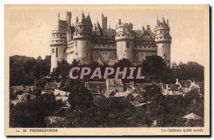 CPA Pierrefonds Le Chateau cote nord 