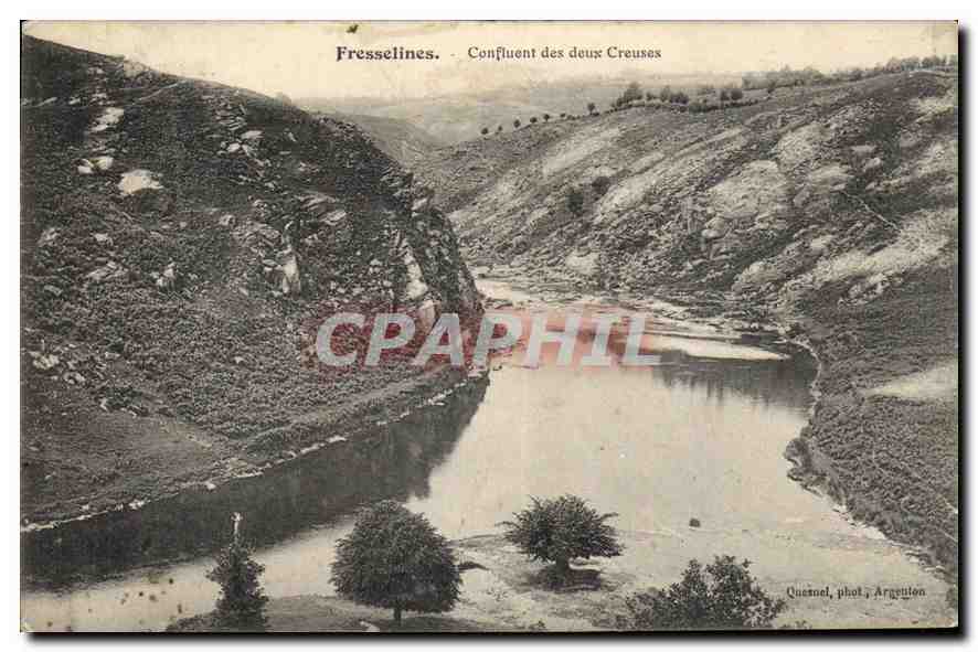 CPA Fresselines Confluent des deux Creuses 
