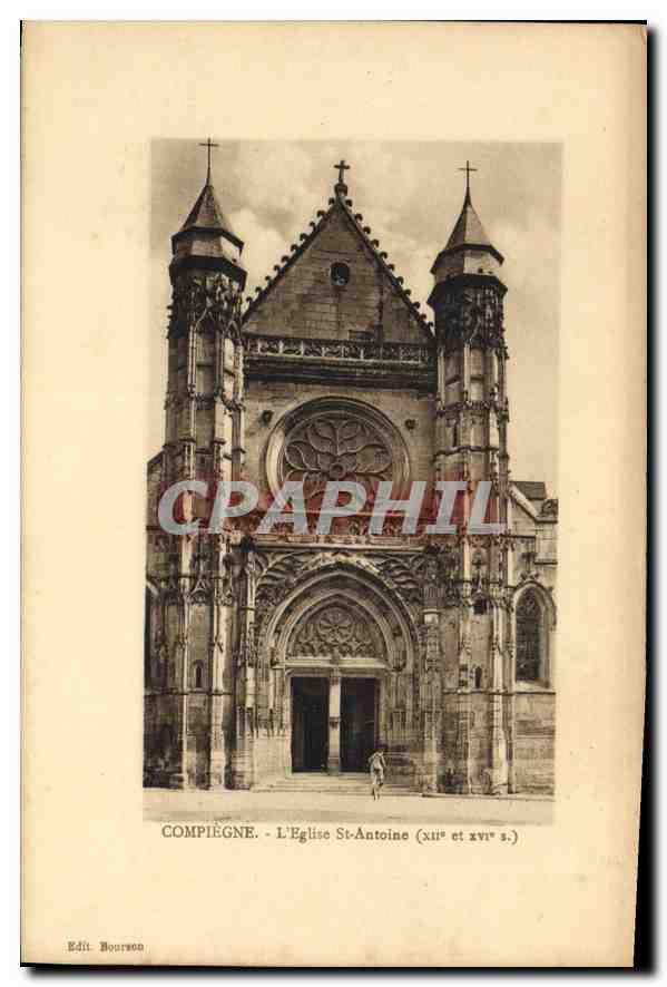 CPA Compiegne L'Eglise St Antoine 