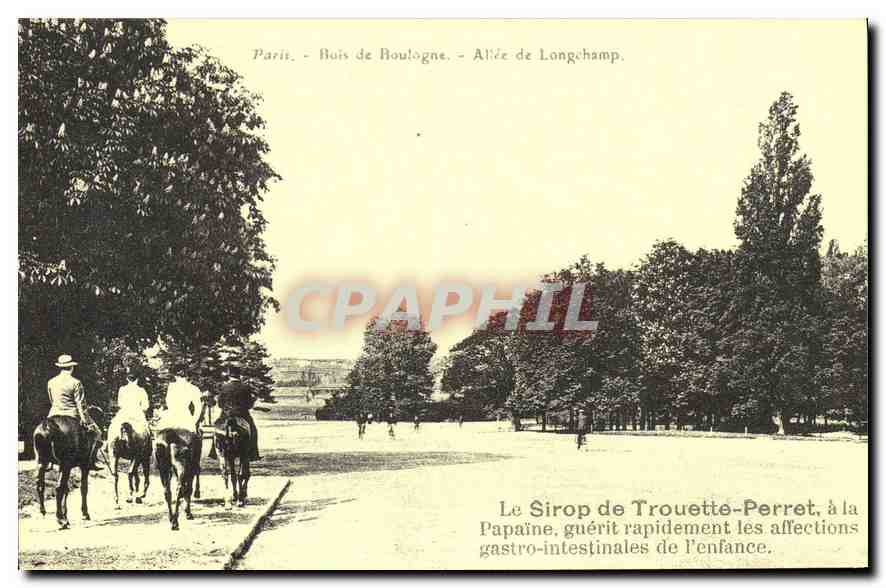 Paris - Bois de Boulogne - Allée de Longchamp — Sirop de Trouette-Perret
