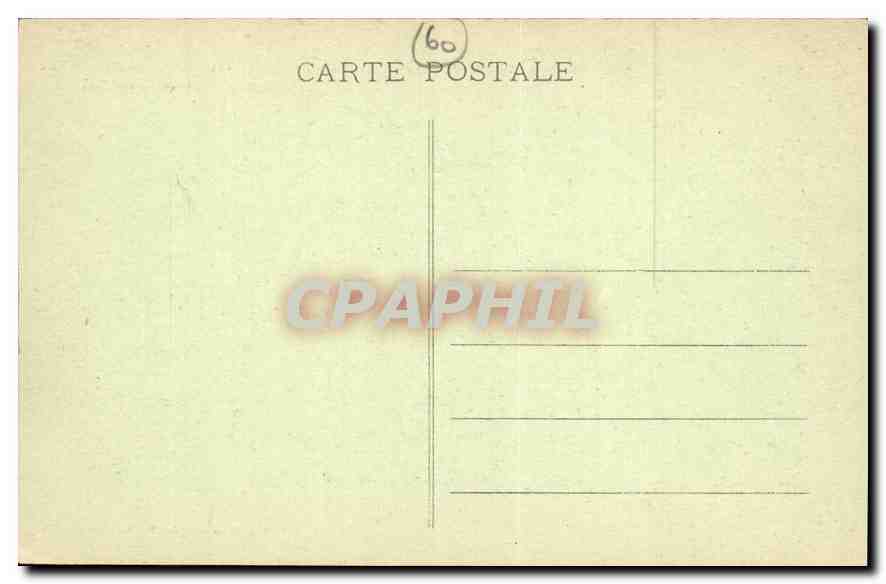 CPA Compiegne Facade du Chateau sur le Parc  — Rückseite