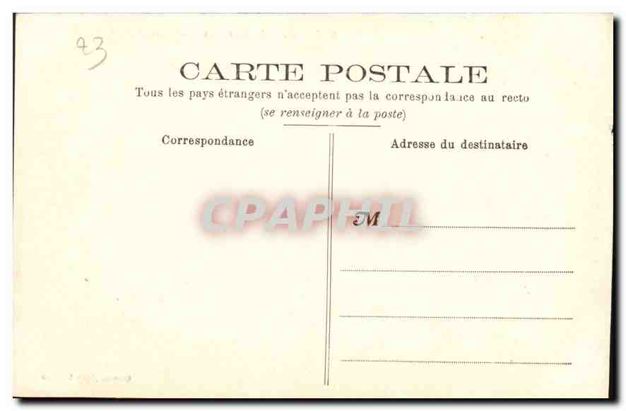CPA le Pin la Creuse au pied du rocher St Martin  — Rückseite