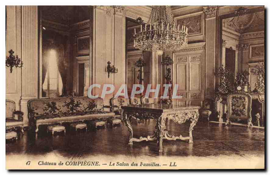 CPA Chateau de Compiegne le Salon des Familles 