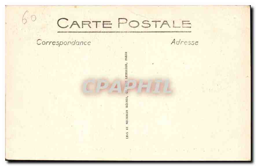 CPA Compiegne le Chateau Salle a manger  — Rückseite