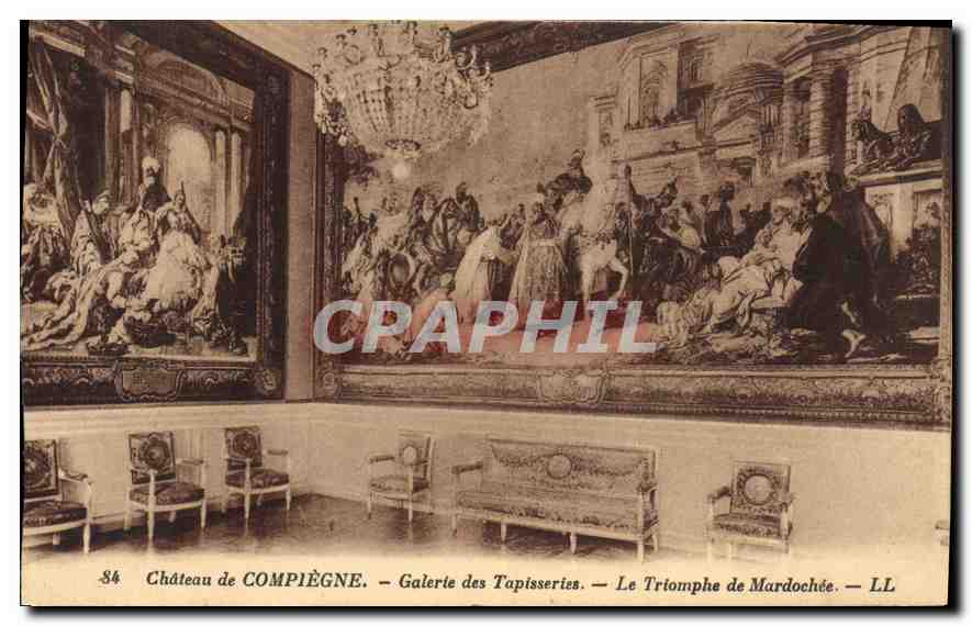 CPA Chateau de Compiegne Galerie des Tapisseries le Triomphe de Mardochee 