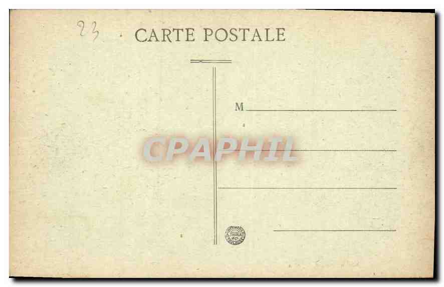 CPA Gargilesse la Creuse et les Piles de l'ancien Post  — Verso