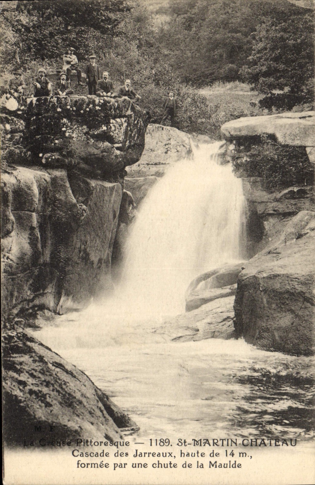 La Creuse Pittoresque — Cascade des Jarreaux, haute de 14 m., St-MARTIN-CHATEAU — M.E.