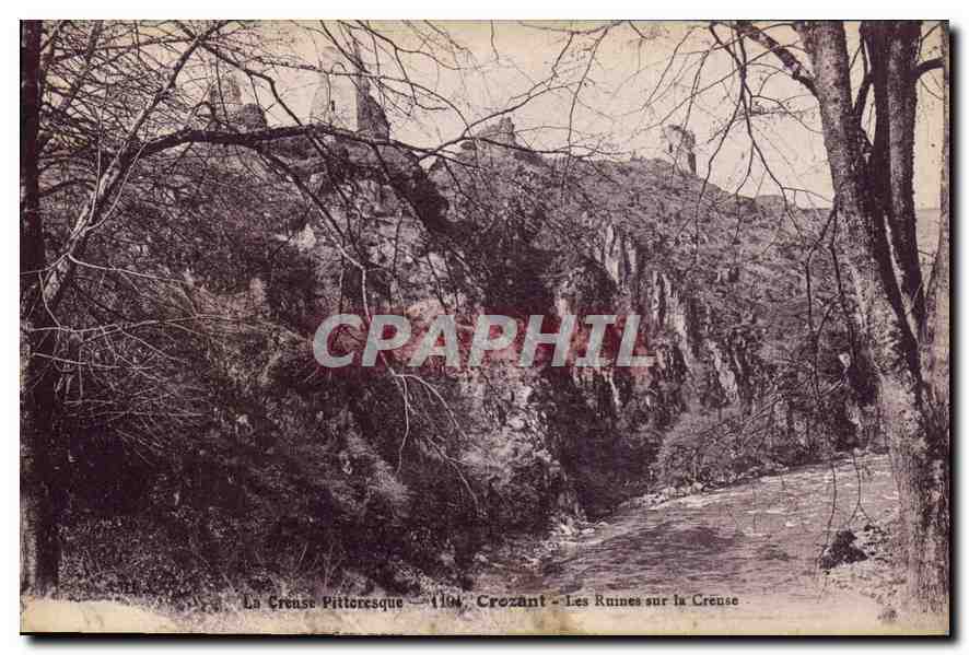 Les Ruines sur la Creuse — Crozant — n°1104