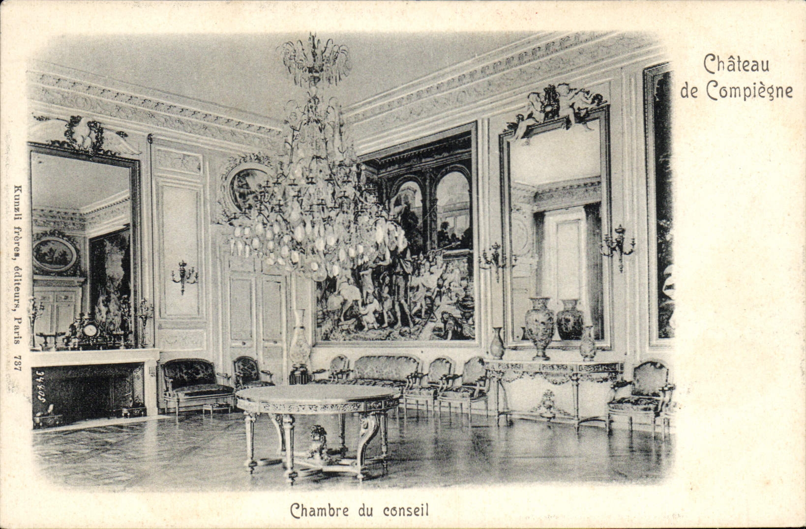 CPA Chateau de Compiegne Chambre du Conseil 