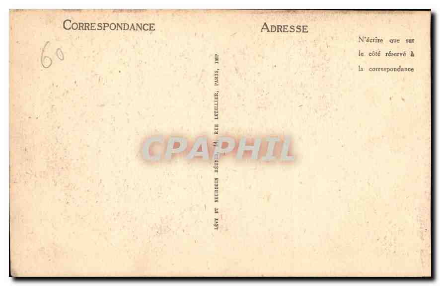 CPA Compiegne le Chateau Salle des Gardes  — Verso