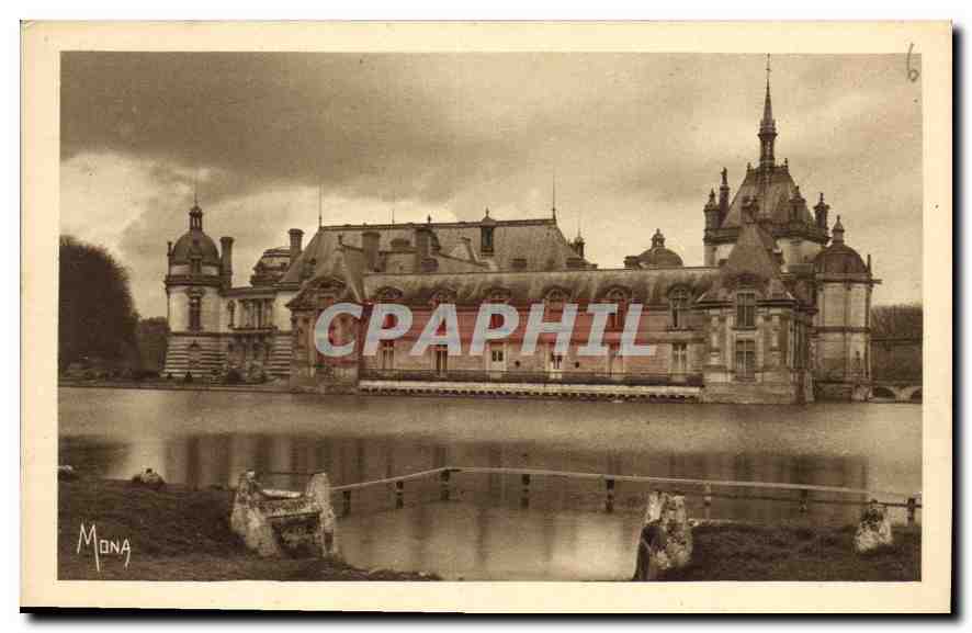 CPA Les Petit Tableaux de L'Ile de France Chateau de Chantilly Les Chateaux le Petit Chateau et la T