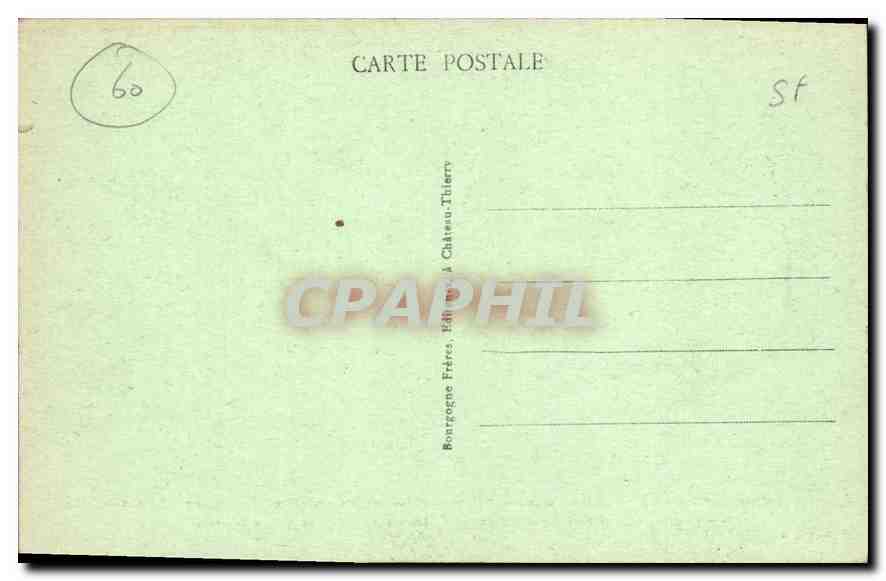 CPA Senlis Oise  — Rückseite
