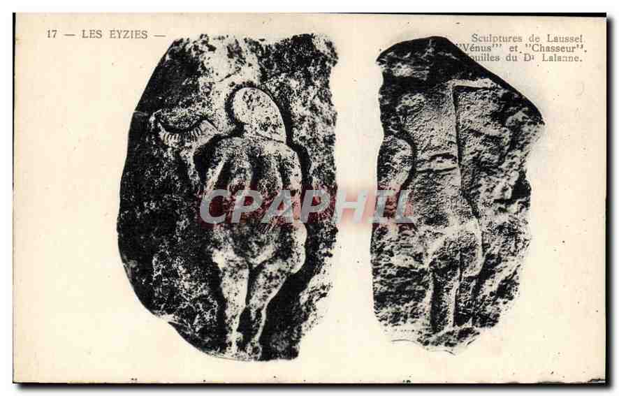 CPA Les Eyzies Sculptures de Lausset 