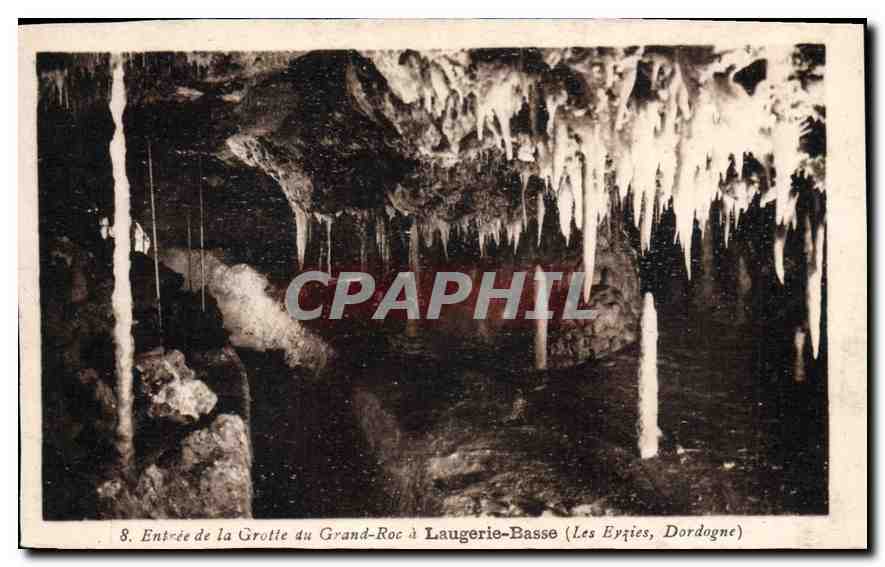 CPA Entree de la Grotte du Grand Roc a Laugerie Basse les Eyzies Dordogne 