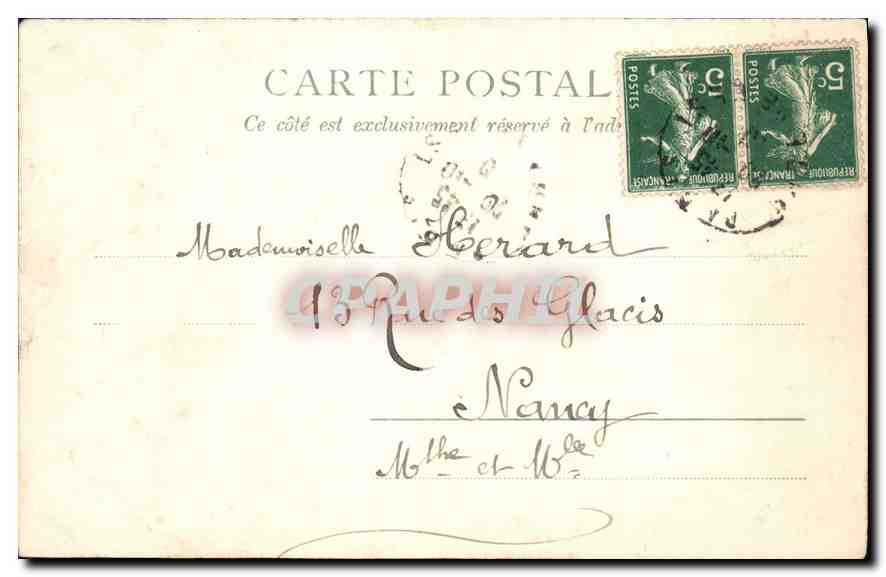 Château de Marcueil (Dordogne) — vue du château en ruine — éditeur Paris, n° 2543 — Verso