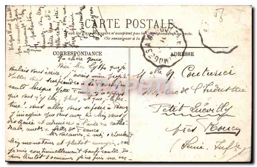 Sanatorium de Sainte-Feyre — Au pied du Sanatorium — Éditeur inconnu, n° 18 — Rückseite