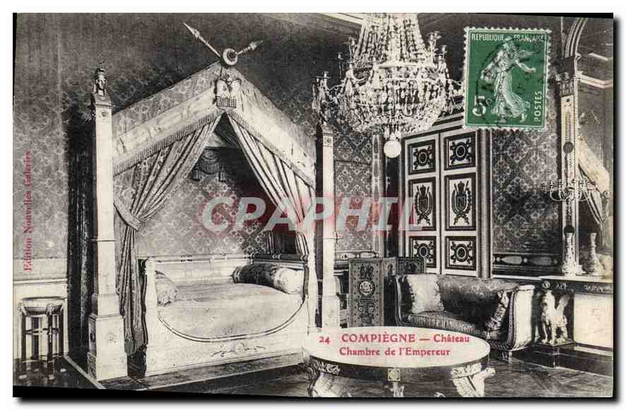 CPA Compiegne Chateau Chambre de l'Empereur 