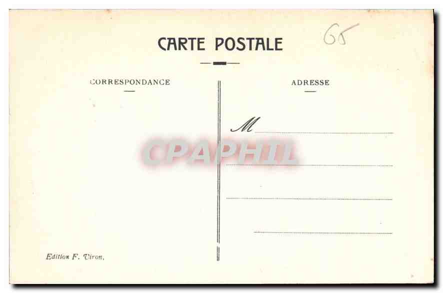 CPA Lourdes XIV Station du Calvaire  — Verso