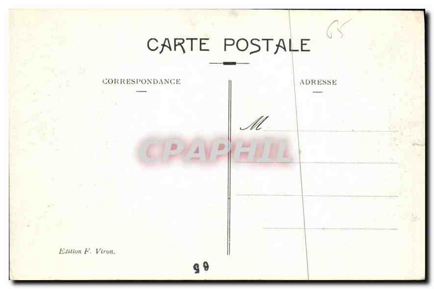 CPA Lourdes La Grotte  — Verso