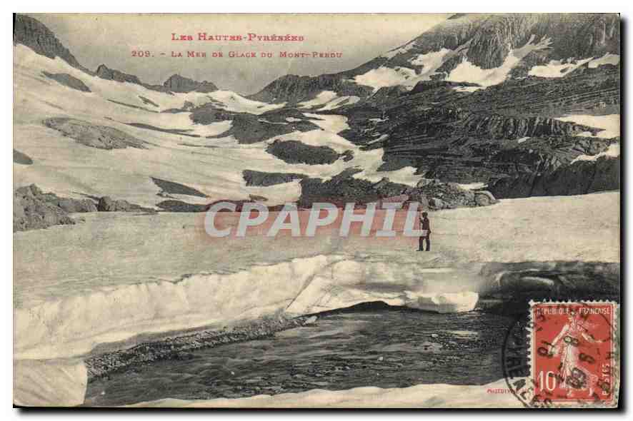 CPA Les Hautes Pyrenees La Mer du Glace du Mont Pendu 