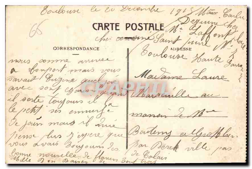 CPA Lourdes Vierge Couronnee et Chateau  — Rückseite