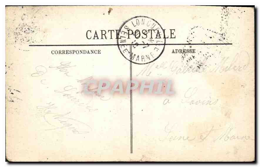 CPA Lourdes Le Chateau Fort  — Verso