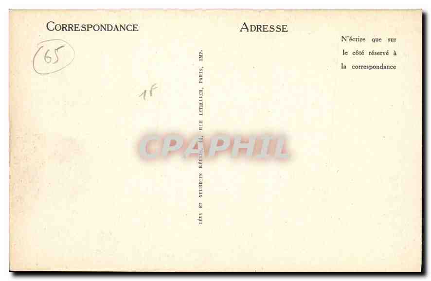 CPA Gavarnie Le Cylindre  — Verso