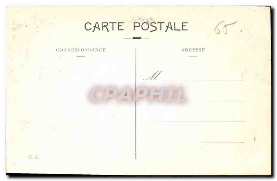 CPA Lourdes Le Gave en aval de la Basilique  — Verso