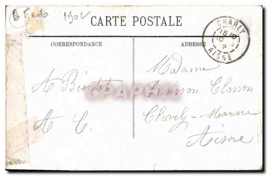 CPA Portrait Authentique de Bernadette Soubirous  — Verso