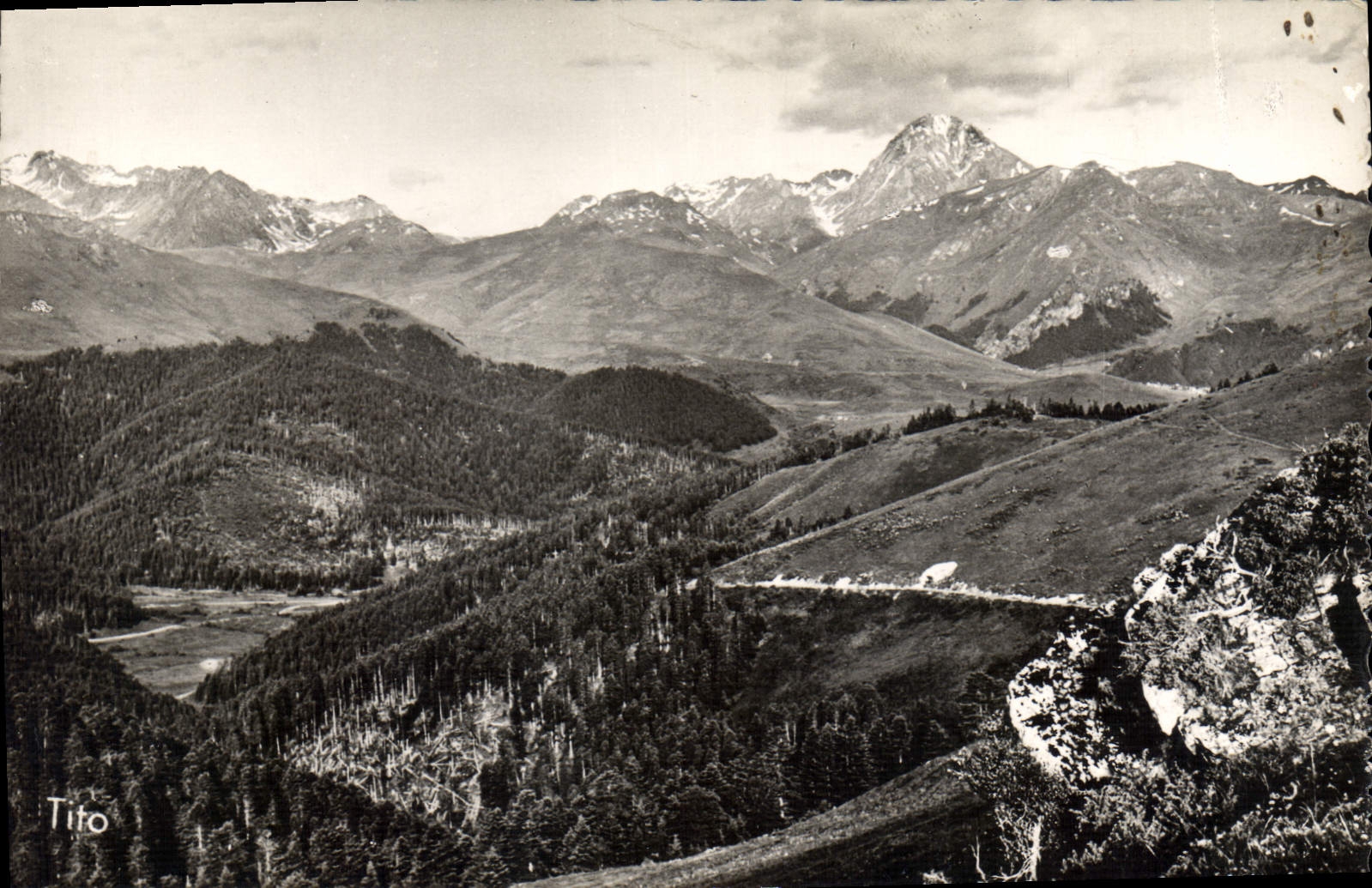 Col d'Aspin — Plateau de Payolle — Le Pic du Midi de Bigorre (2877 m.) — Tito