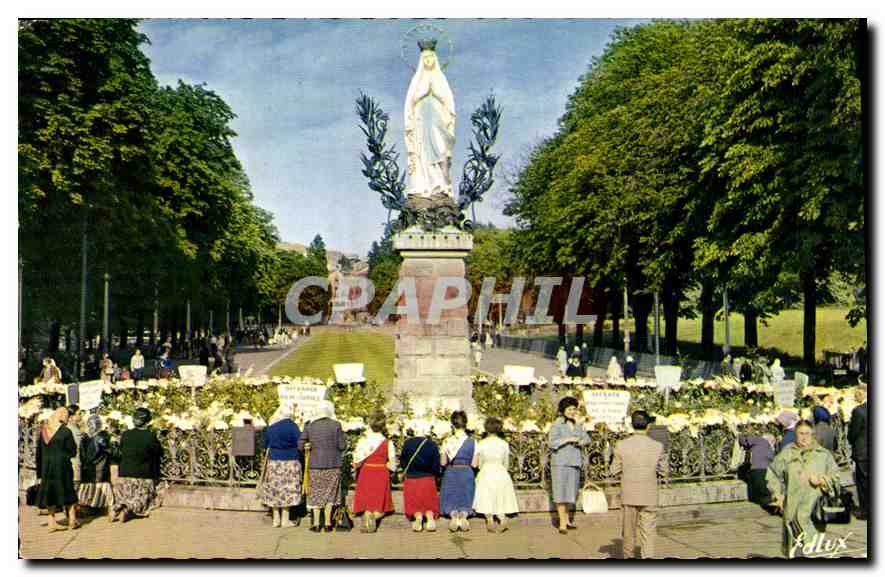Lourdes — La Vierge Couronnée — Ed. P. Doucet, Pl. Peyran, Lourdes