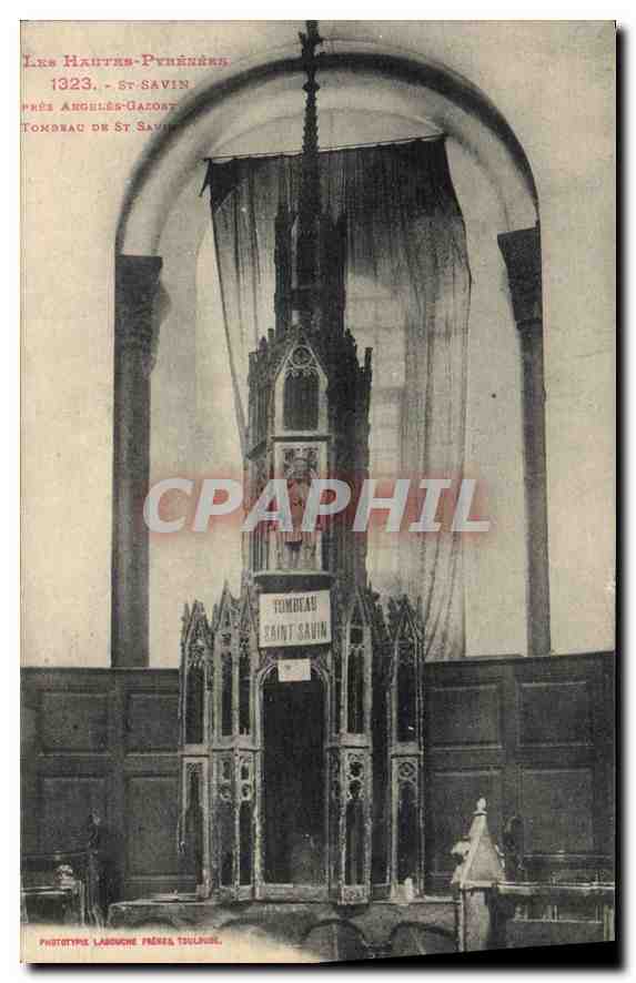 CPA Les Hautes Pyrenees St Savin pres Angeles Gazost 