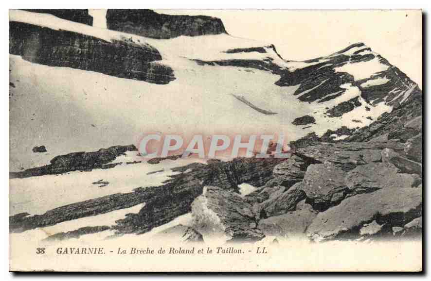 CPA Gavarnie La breche de Roland et le Taillon 