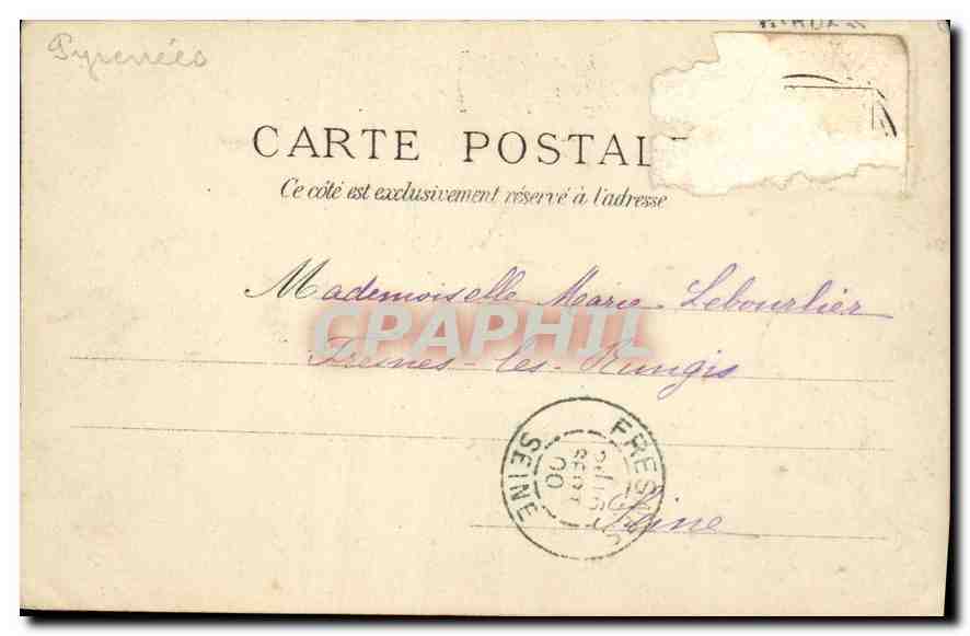 CPA Pierrefitte Route de Cauterets  — Rückseite