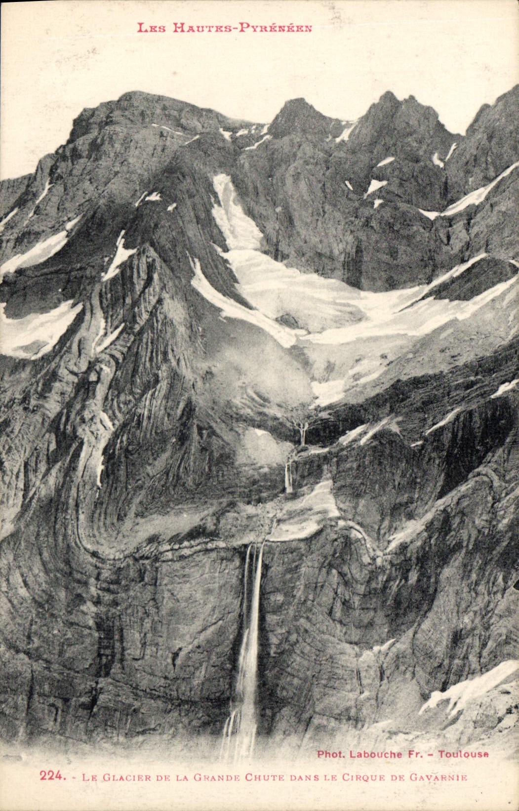 CPA Le Glacier de la Grande Chute dans le Cirque de Gavarnie 