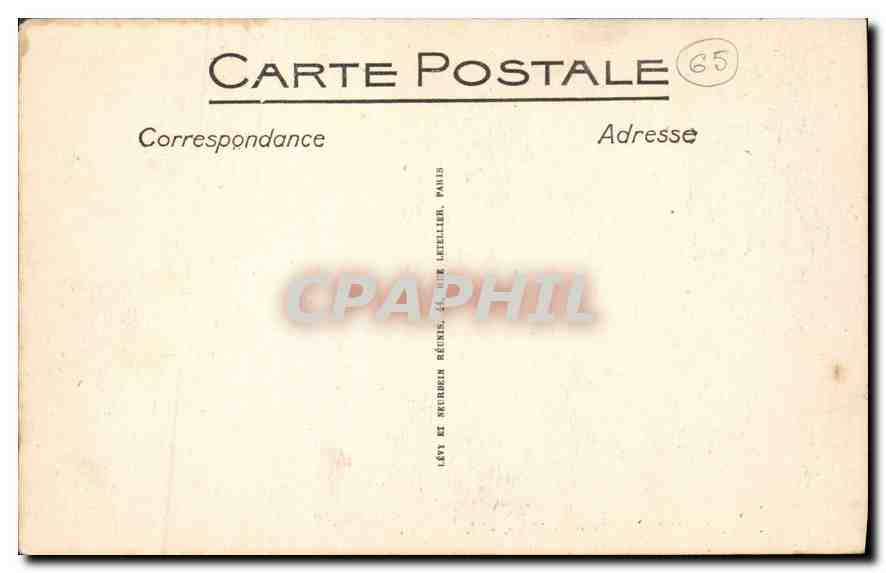 CPA Gavarnie Le Pont de Neige  — Verso