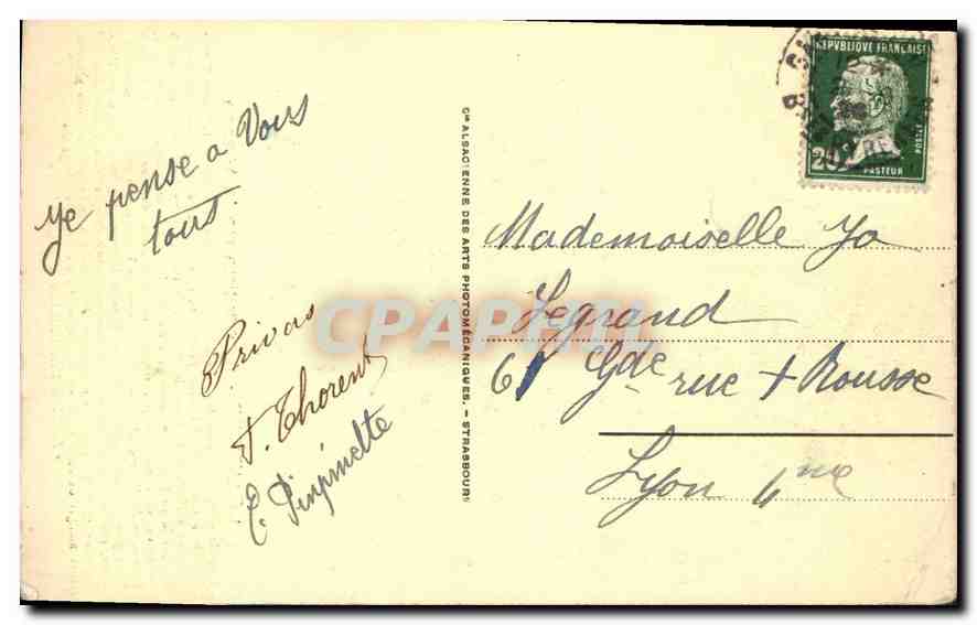 CPA Lourdes Apparition de la Vierge  — Verso
