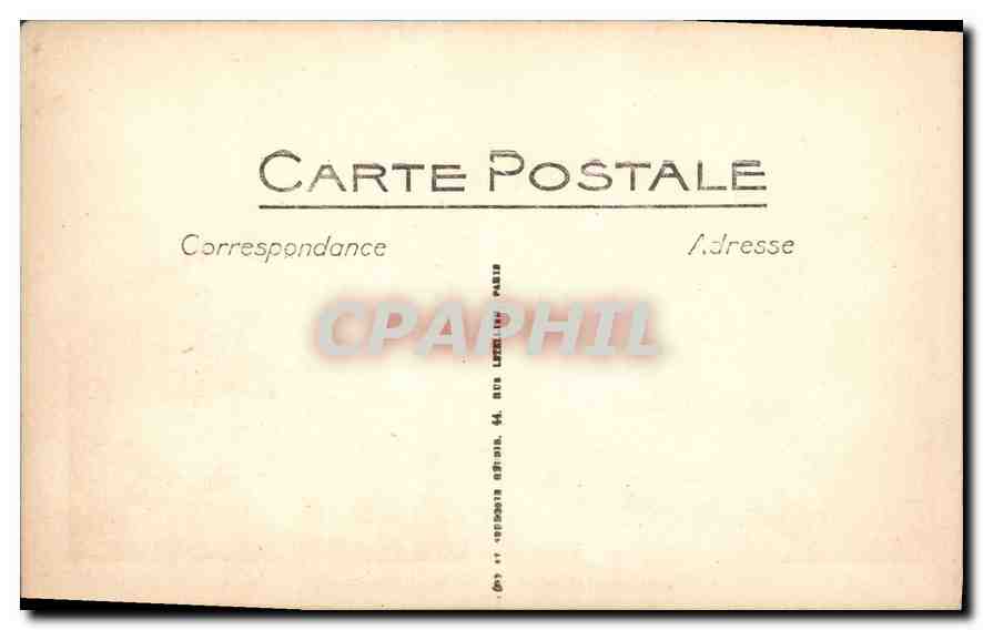CPA Lourdes Vue Generale et le Pic du Jer  — Verso