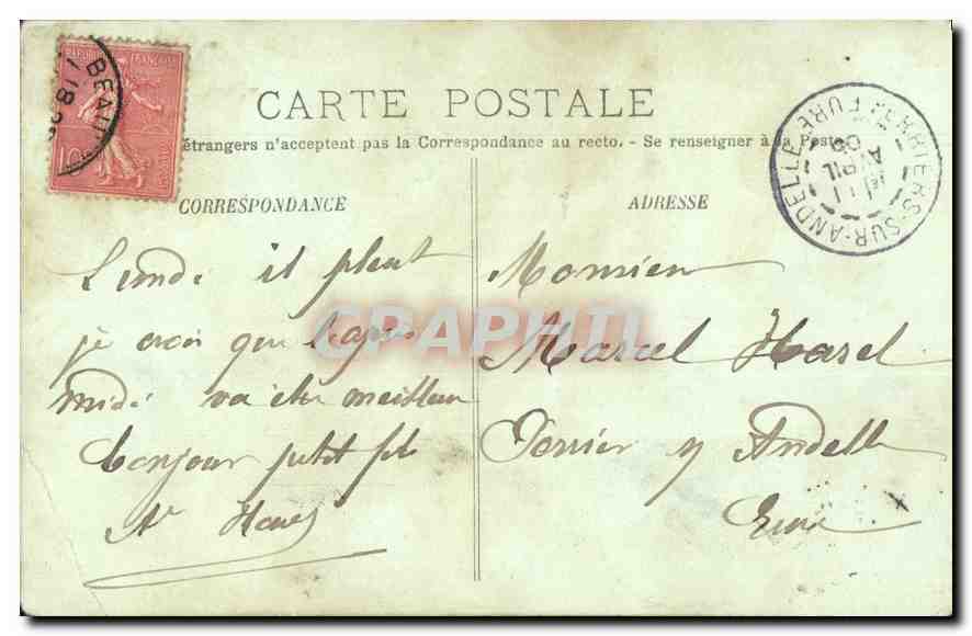 CPA Beauvais Statue de Jeanne Hachette Charlemagne — Verso