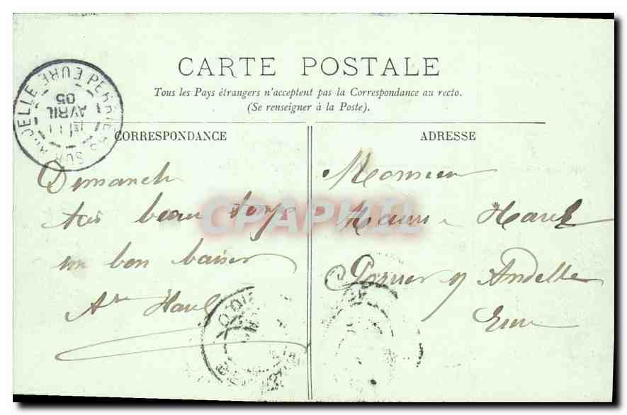 CPA Beauvais Le Lycee  — Verso