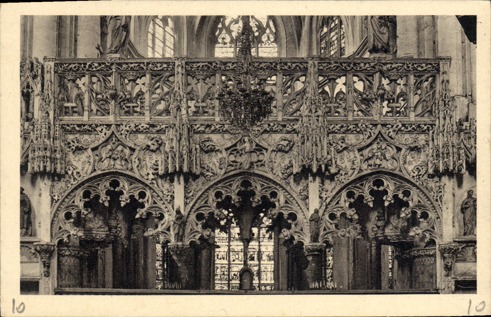 Troyes (Aube) — Le Jubé de la Madeleine — photo-éditeur Troyes