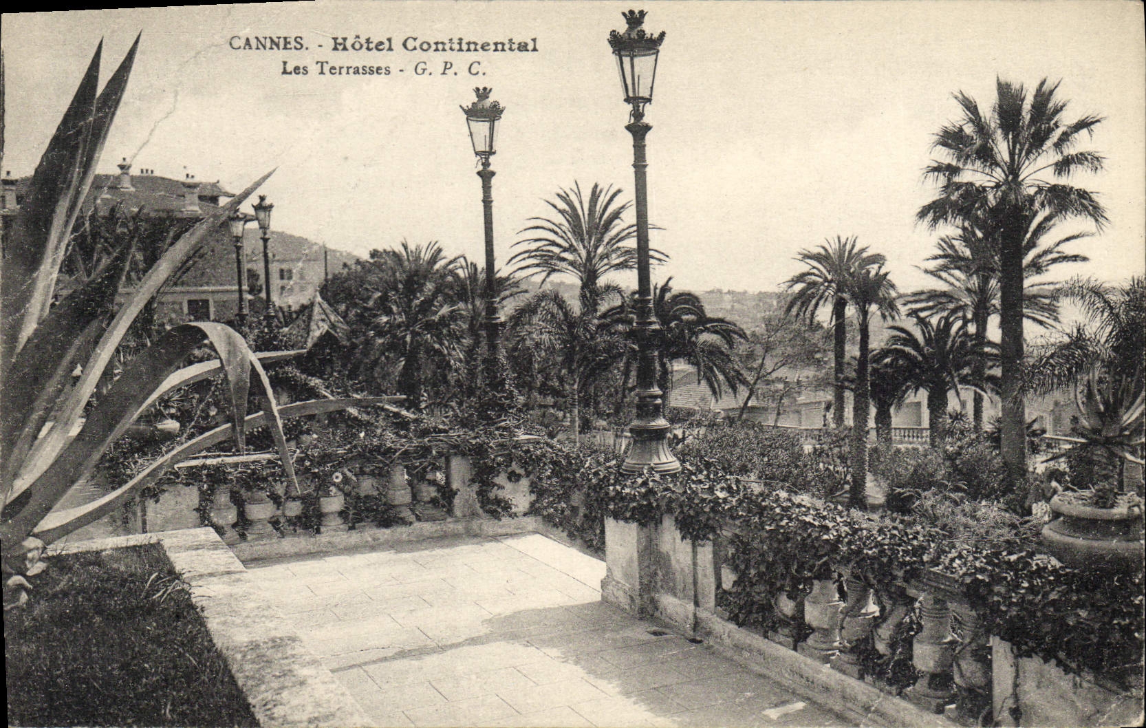 CPA Cannes Hotel Continental Les Terrsses 
