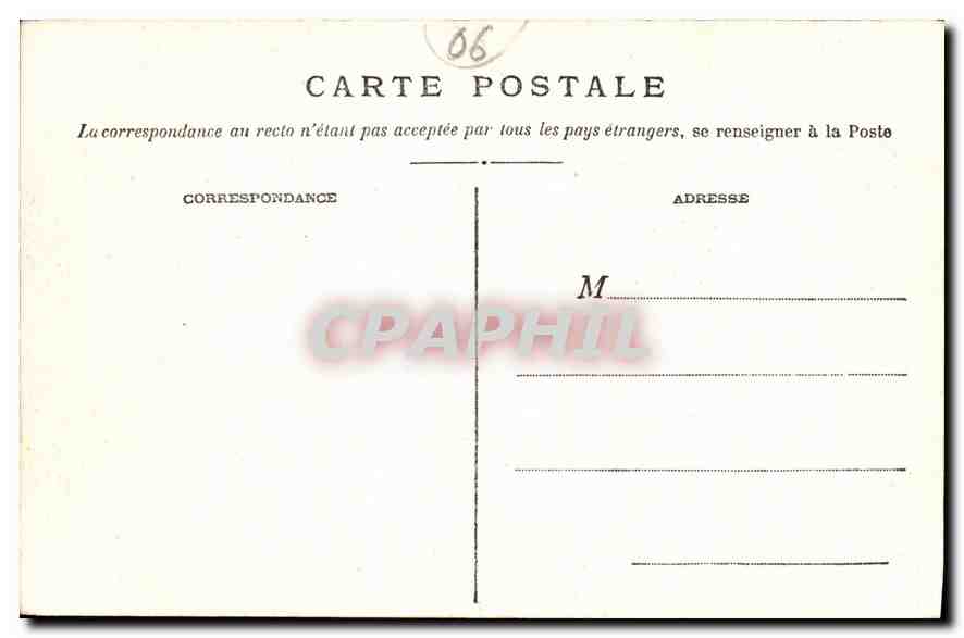 CPA Les Iles de Lerins Ile St Honorat La Tour des Moines  — Verso