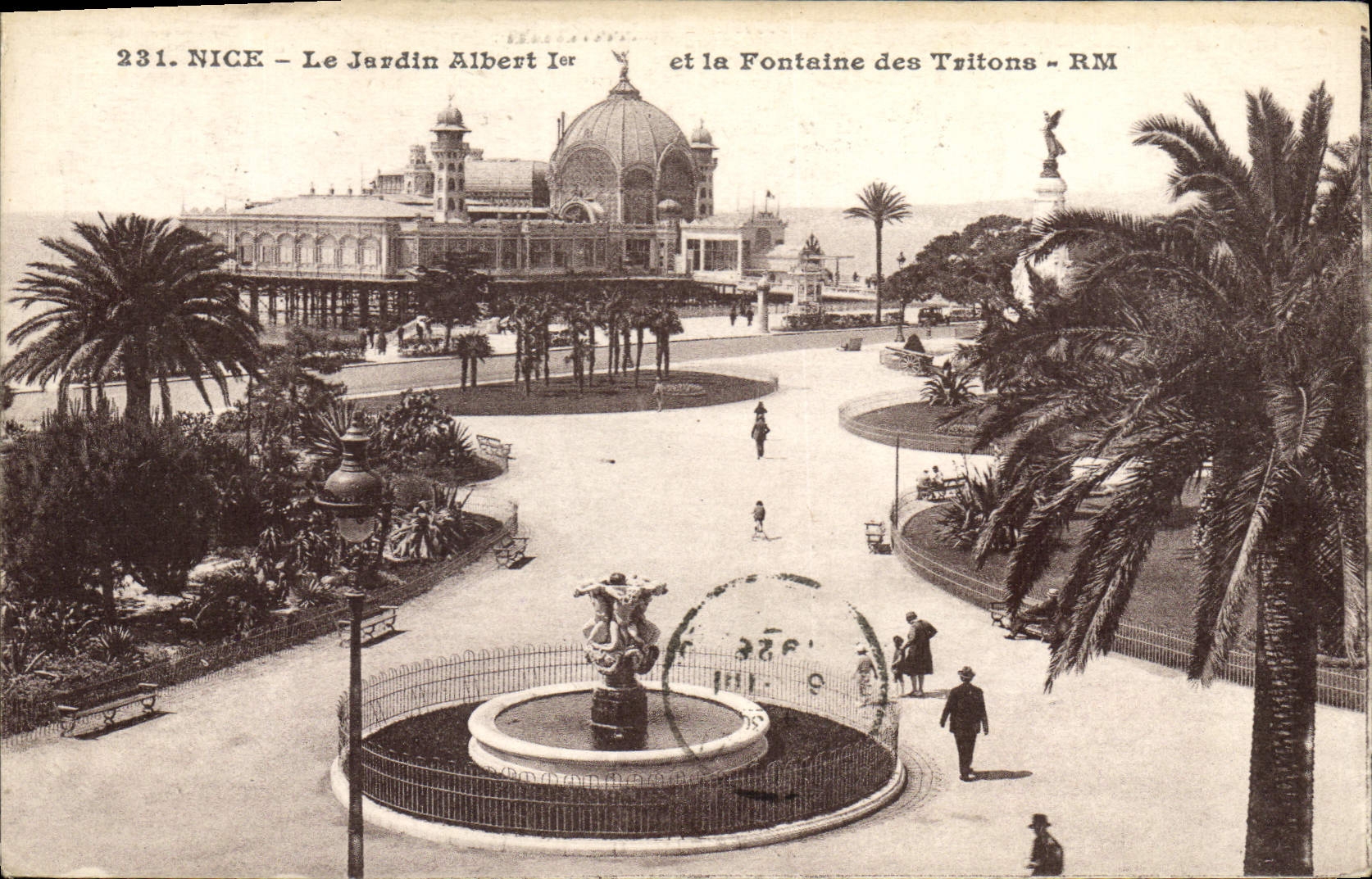 CPA Nice Le Jardin Albert Ier et la Fontaine des Tritons 