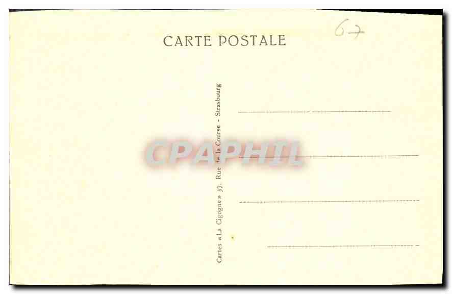 CPA Strasbourg Cathedrale L'Horloge Astronomique  — Verso
