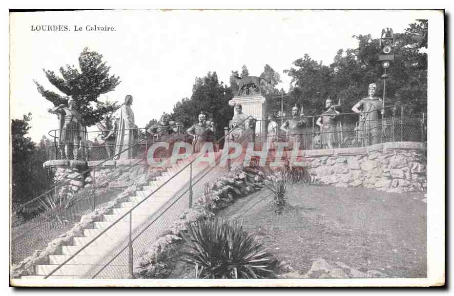 CPA Lourdes Le Calvaire 